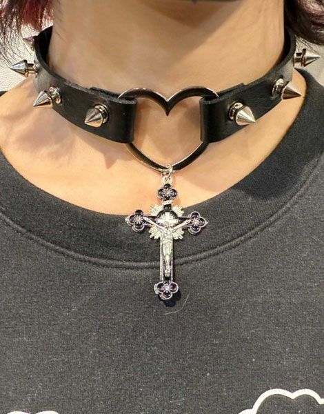 NOVESSEL【ノベセル】棘クロスチョーカー/全1色