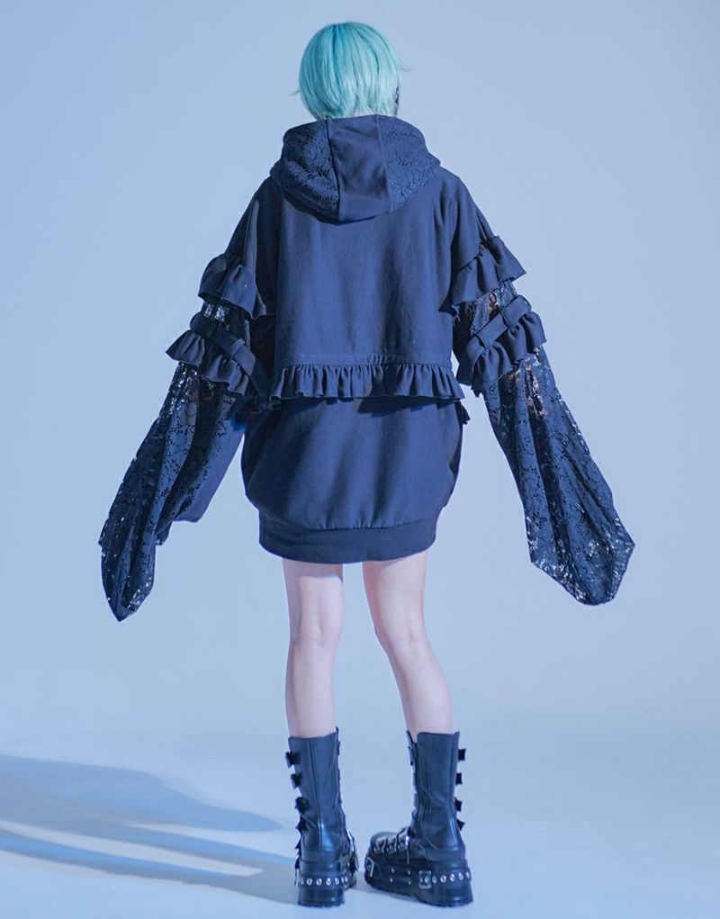 ililil イルイルイル フリルパーカー ililil パーカー 「ililil/イルイルイル」「ふわふわの嘘で包ん