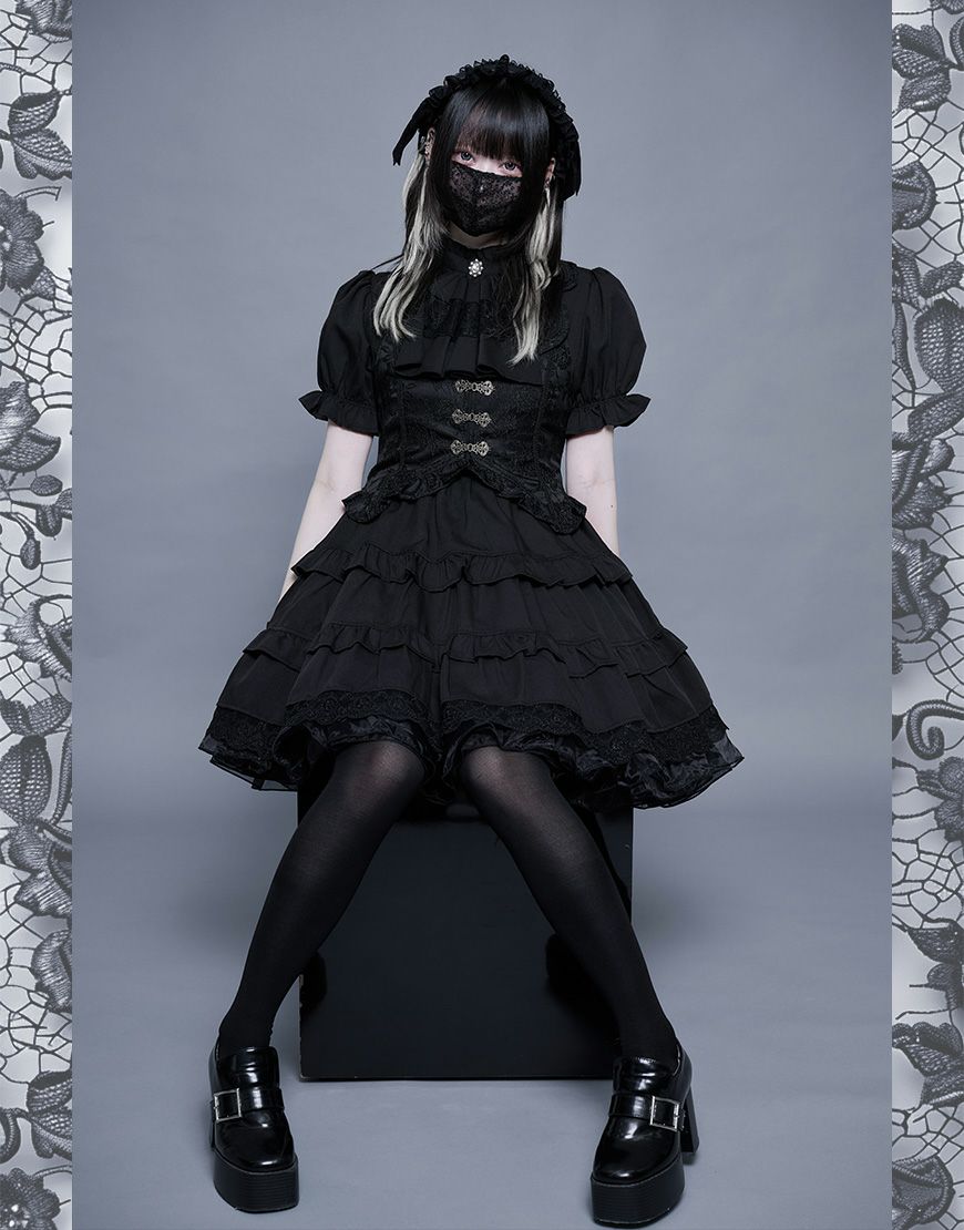 ililil【イルイルイル】クラロリ地雷ちゃんの微睡ドールワンピ/全2色