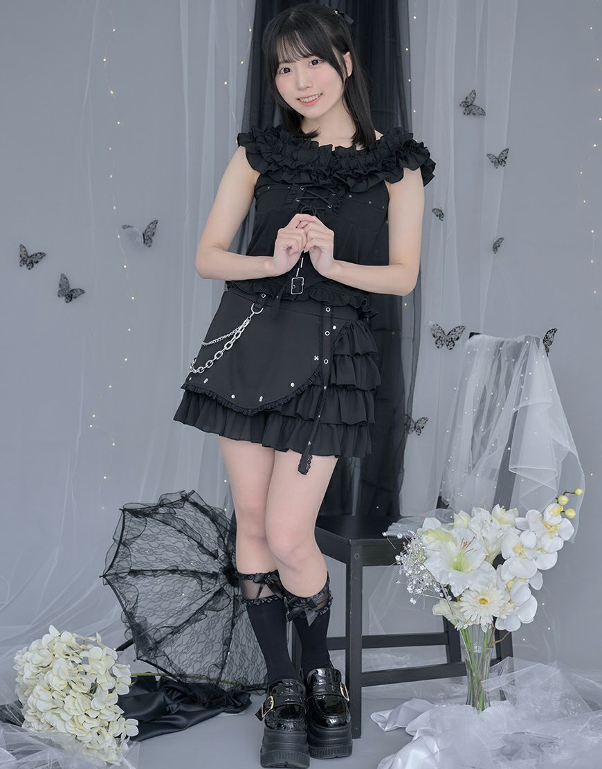 ililil【イルイルイル】【沼確定】地雷ちゃんのあざとレースアップ