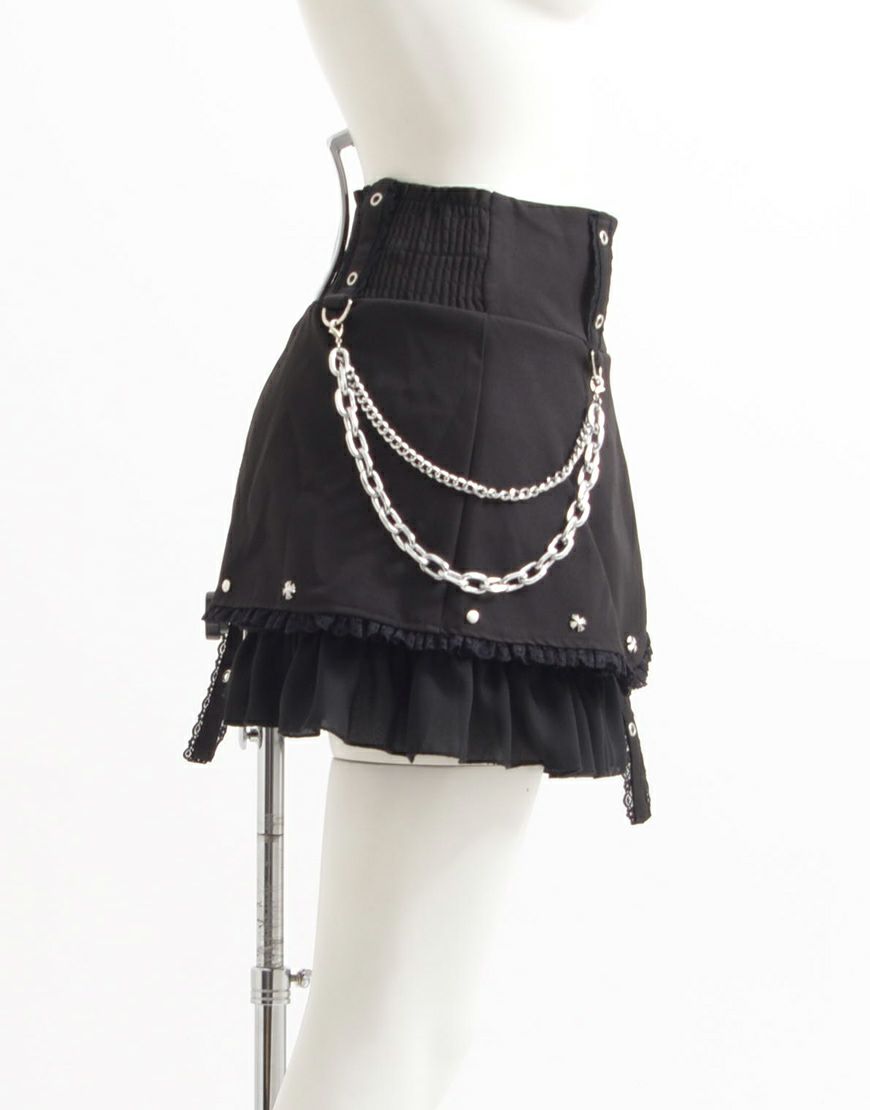 ililil【イルイルイル】地雷ちゃんの病みかわチェーン付きフリル